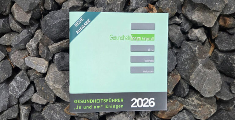 Neue Gesundheitsführer Broschüre des Gesundheitsforum im Landkreis Reutlingen